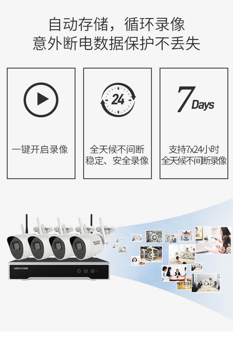 海康威视无线监控器设备套装13